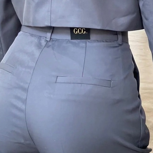 🇨🇦👔Girl Crush Gang Medium Suit Pants Blue Sky Pastel LIKE NEW👔🇨🇦⚜️ - Picture 8 of 9